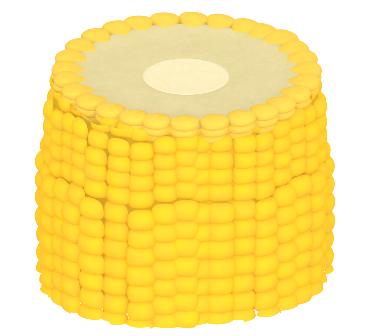 とうもろこしの輪切りのイラスト