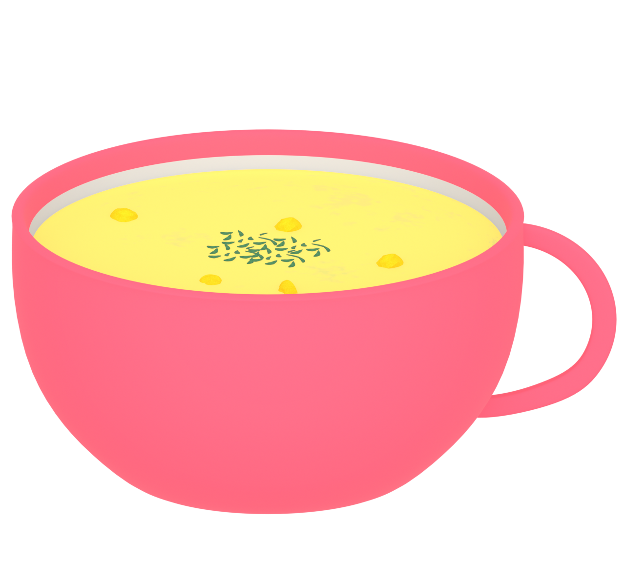 カップに入ったコーンスープのイラスト
