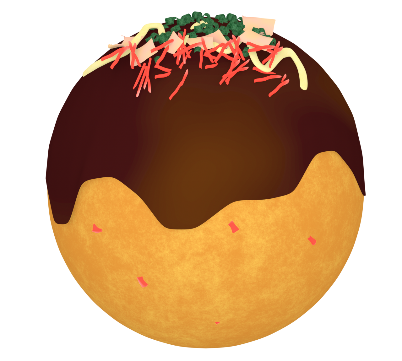 かわいいたこ焼きのイラスト