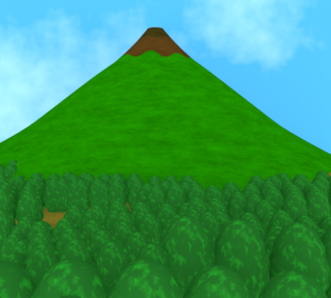 休眠火山のイラスト