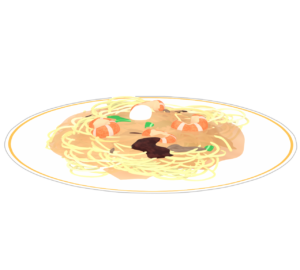あんかけ焼きそばのイラスト