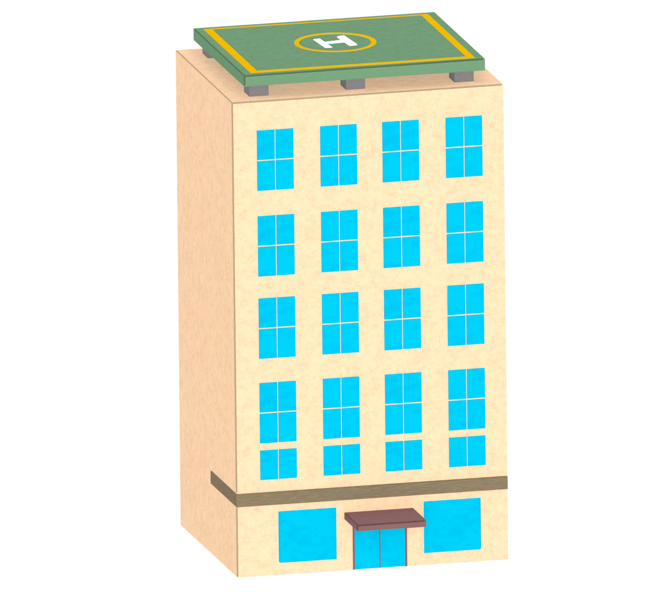ヘリポートのイラスト