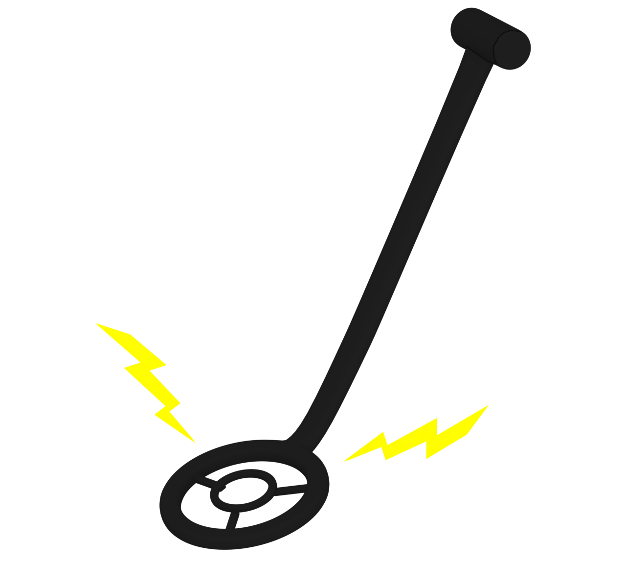 大型金属探知機のイラスト