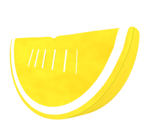 レモンのくし切りのイラスト