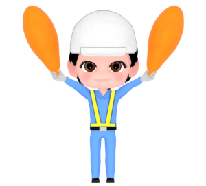 マーシャラーの女性のイラスト
