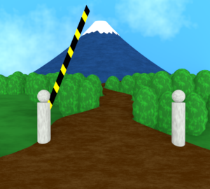 富士山の山開きのイラスト
