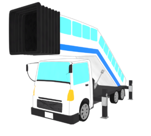 パッセンジャーステップ車のイラスト