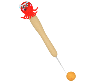 ピックとたこ焼きのイラスト