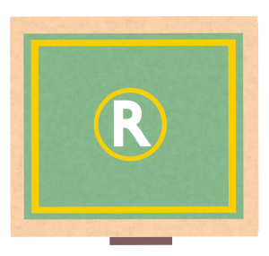 「R」ヘリポートのイラスト