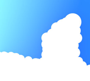 夏の入道雲のイラスト