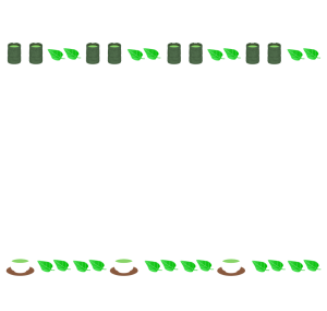 お茶のライン素材