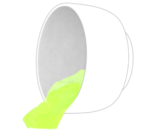 茶碗を倒してお茶がこぼれるイラスト