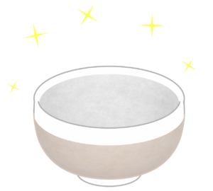 綺麗な茶碗のイラスト
