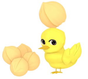 ひよこ豆のかわいいイラスト