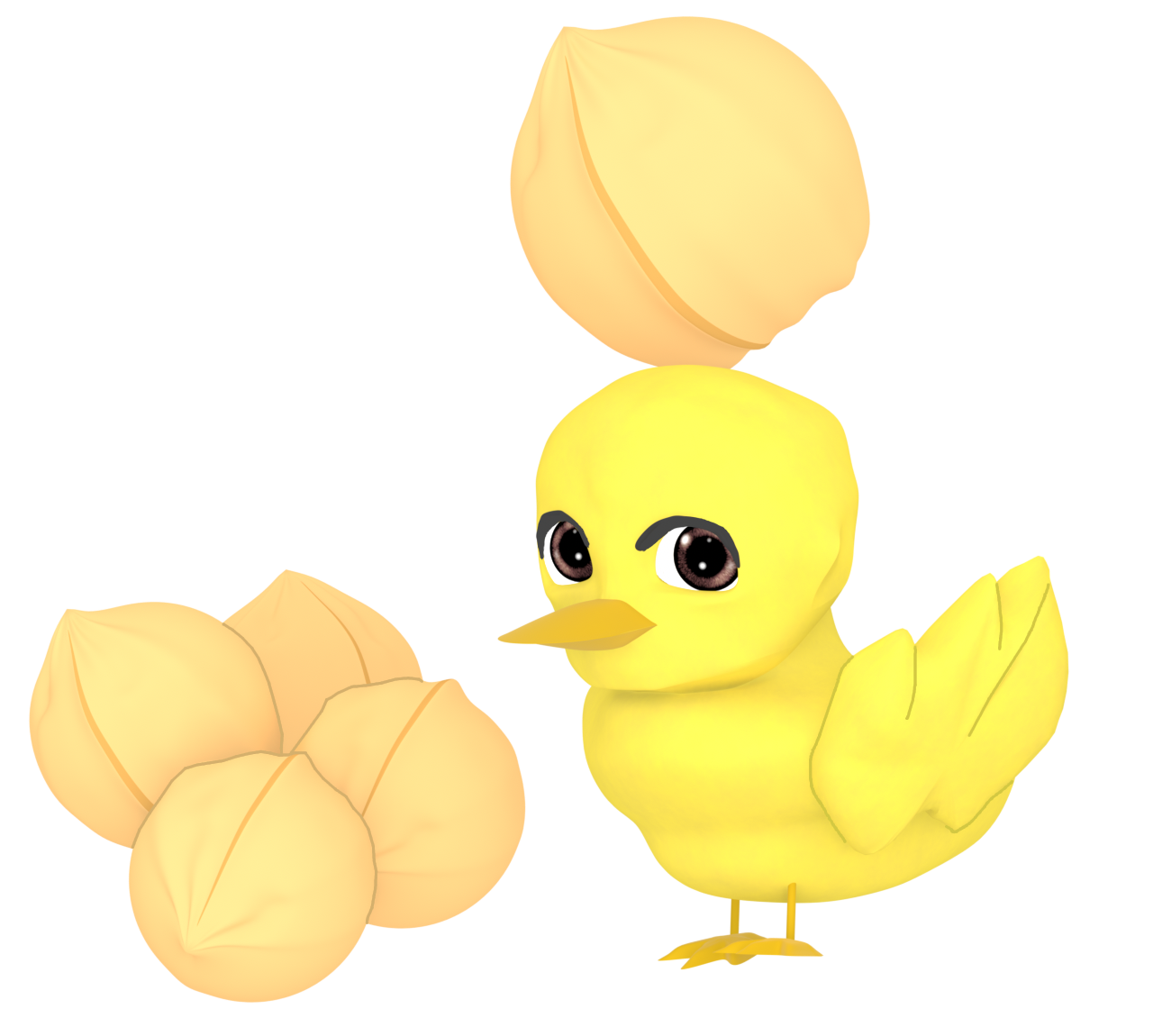 ひよこ豆のかわいいイラスト