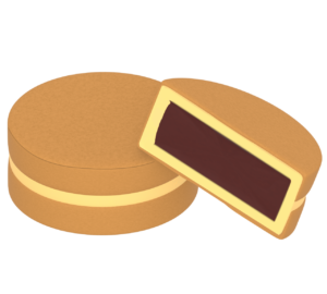 チョコ 今川焼きのイラスト