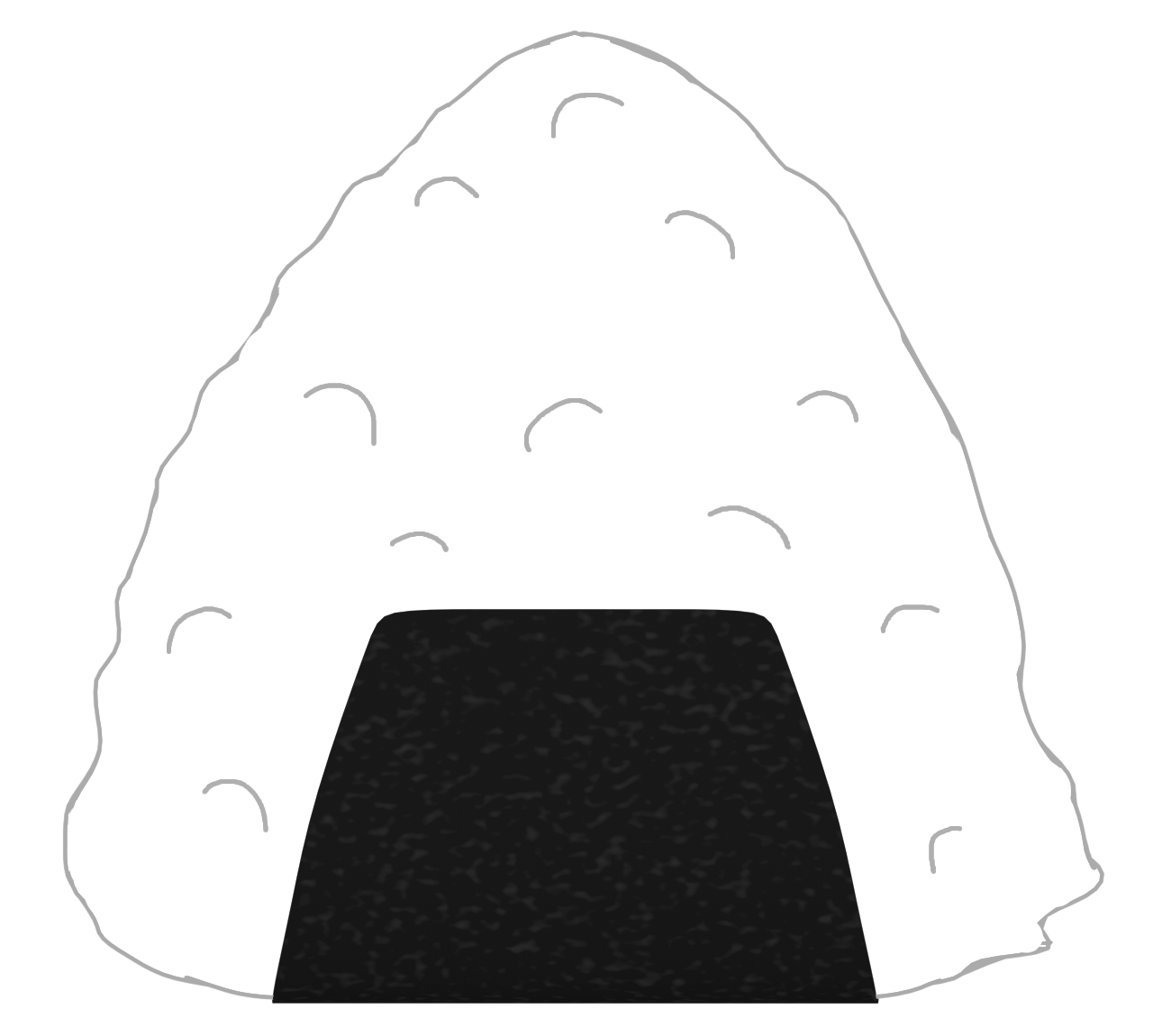 かわいいおにぎりのイラスト