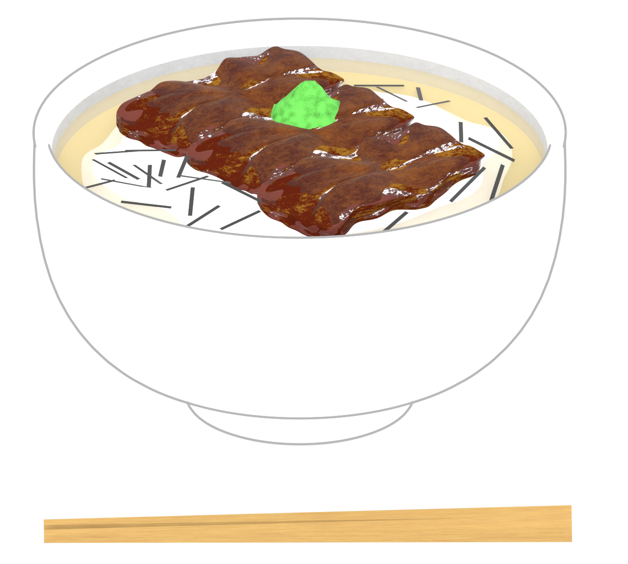うなぎ茶漬けのイラスト
