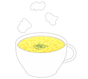 卵スープのイラスト