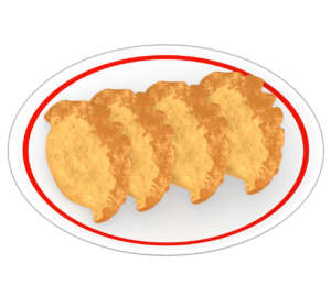 揚げ餃子のイラスト