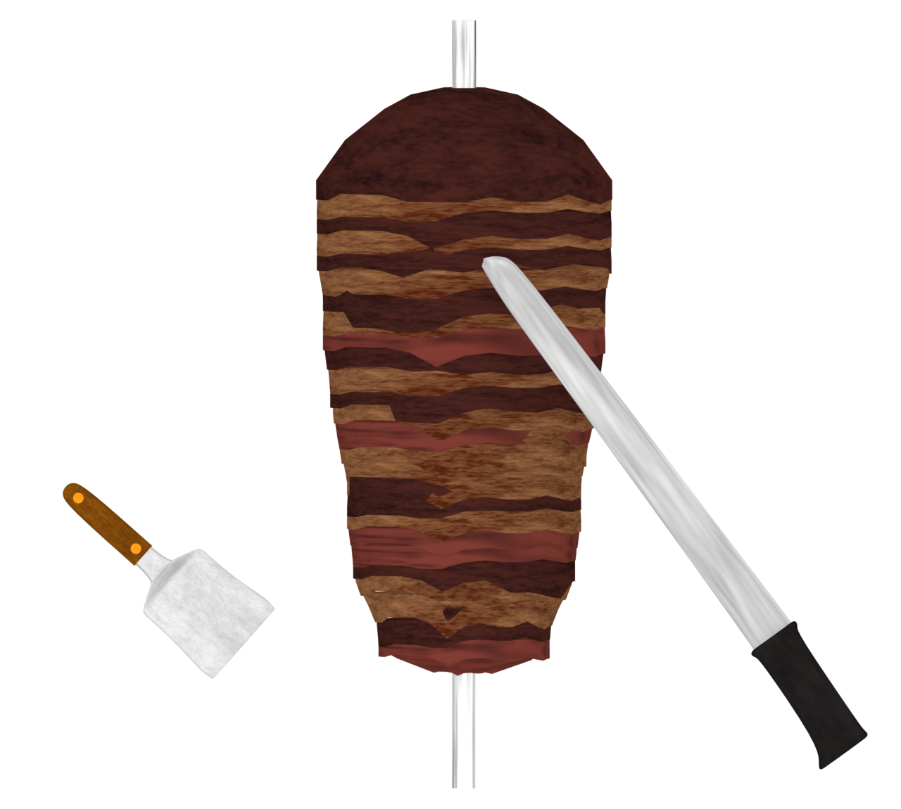 ケバブのイラスト