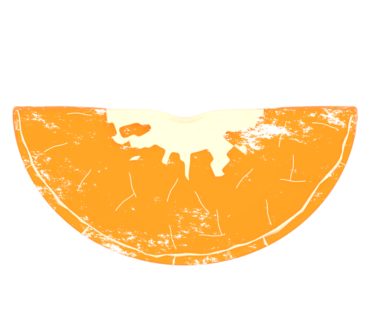 みかんの粒のイラスト