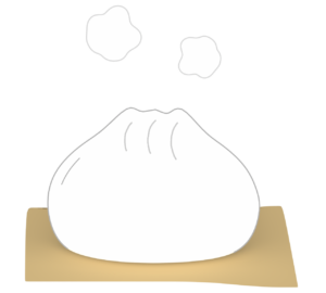 肉まんのイラスト