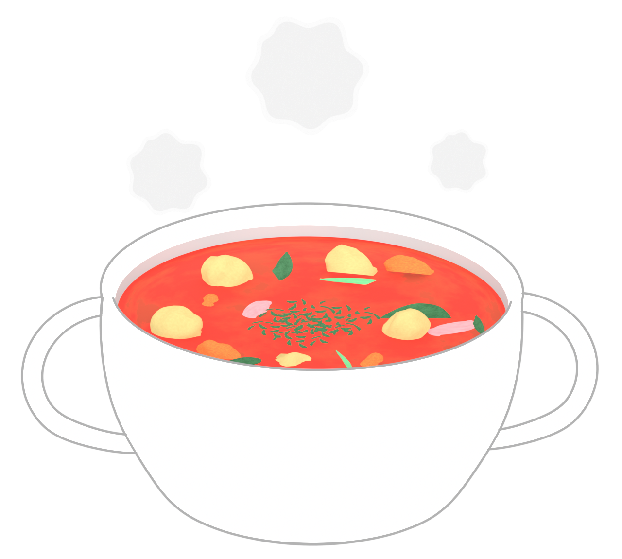 ミネストローネのイラスト