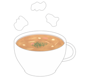 オニオンスープのイラスト