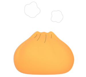 ピザまんのイラスト