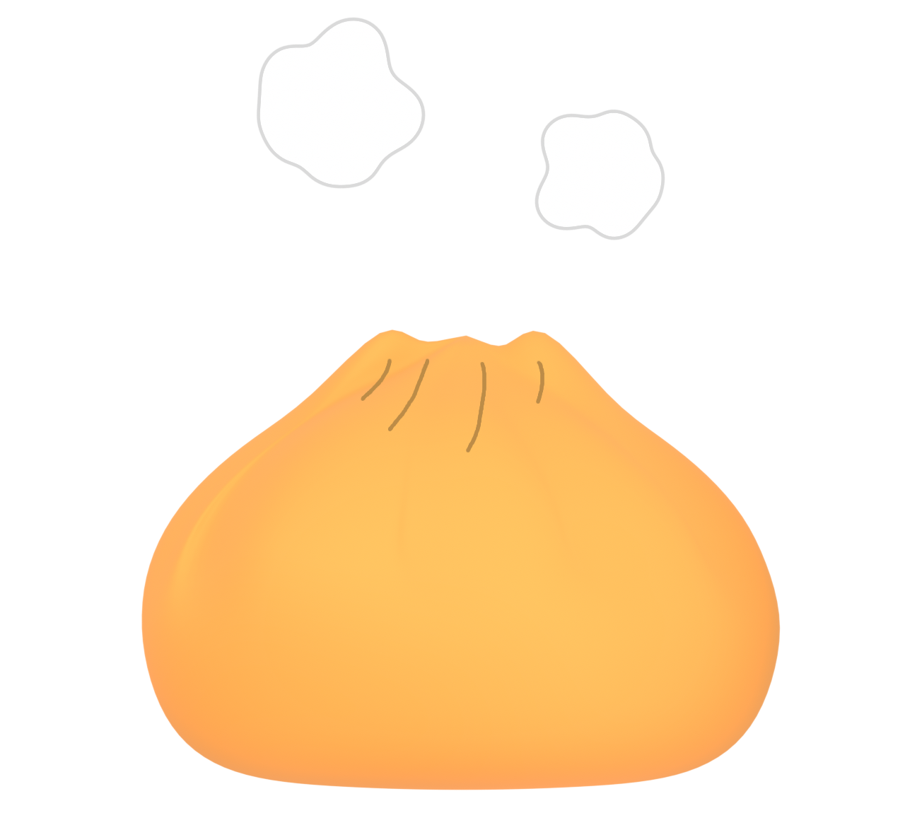 ピザまんのイラスト