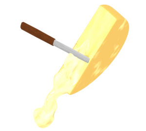 ラクレットチーズのイラスト