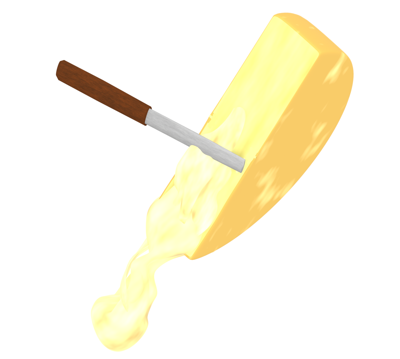 ラクレットチーズのイラスト
