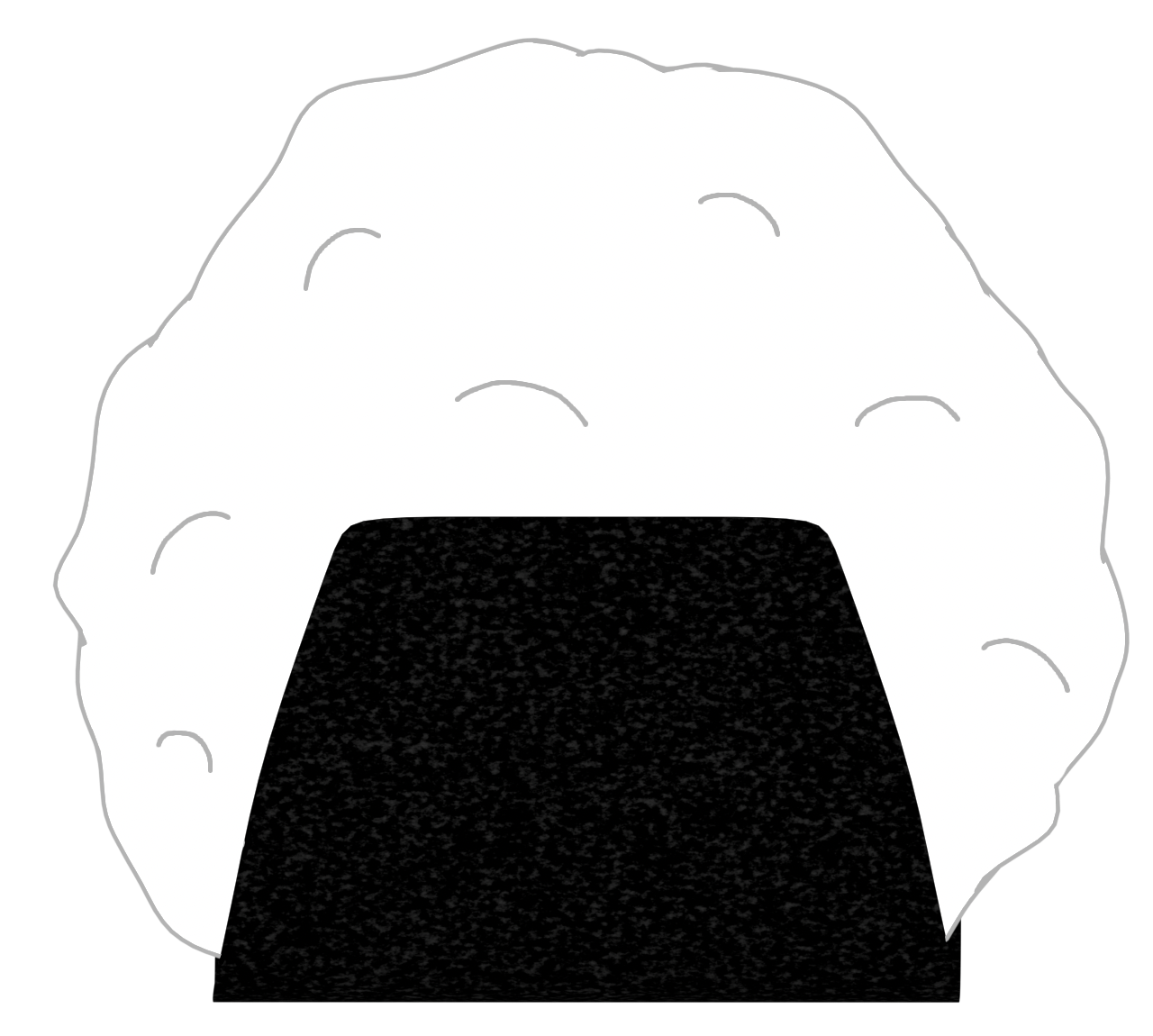 丸いおにぎりのイラスト