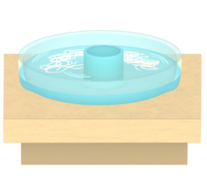 そうめん流しのイラスト