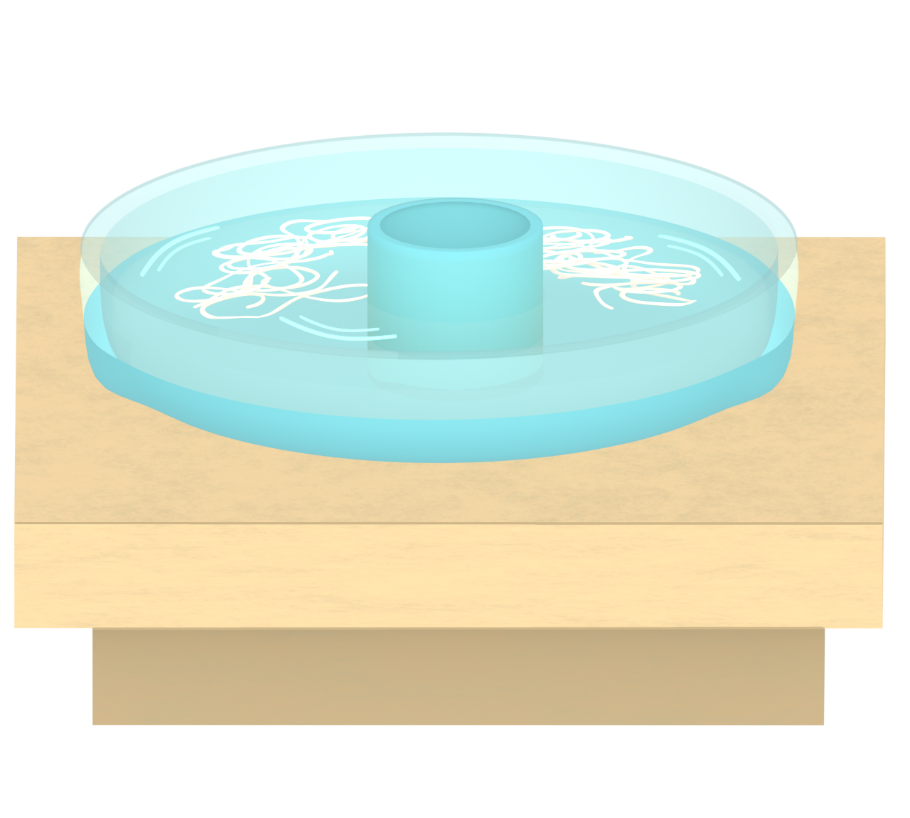 そうめん流しのイラスト