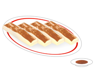 棒餃子のイラスト