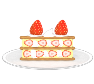いちごミルフィーユのイラスト