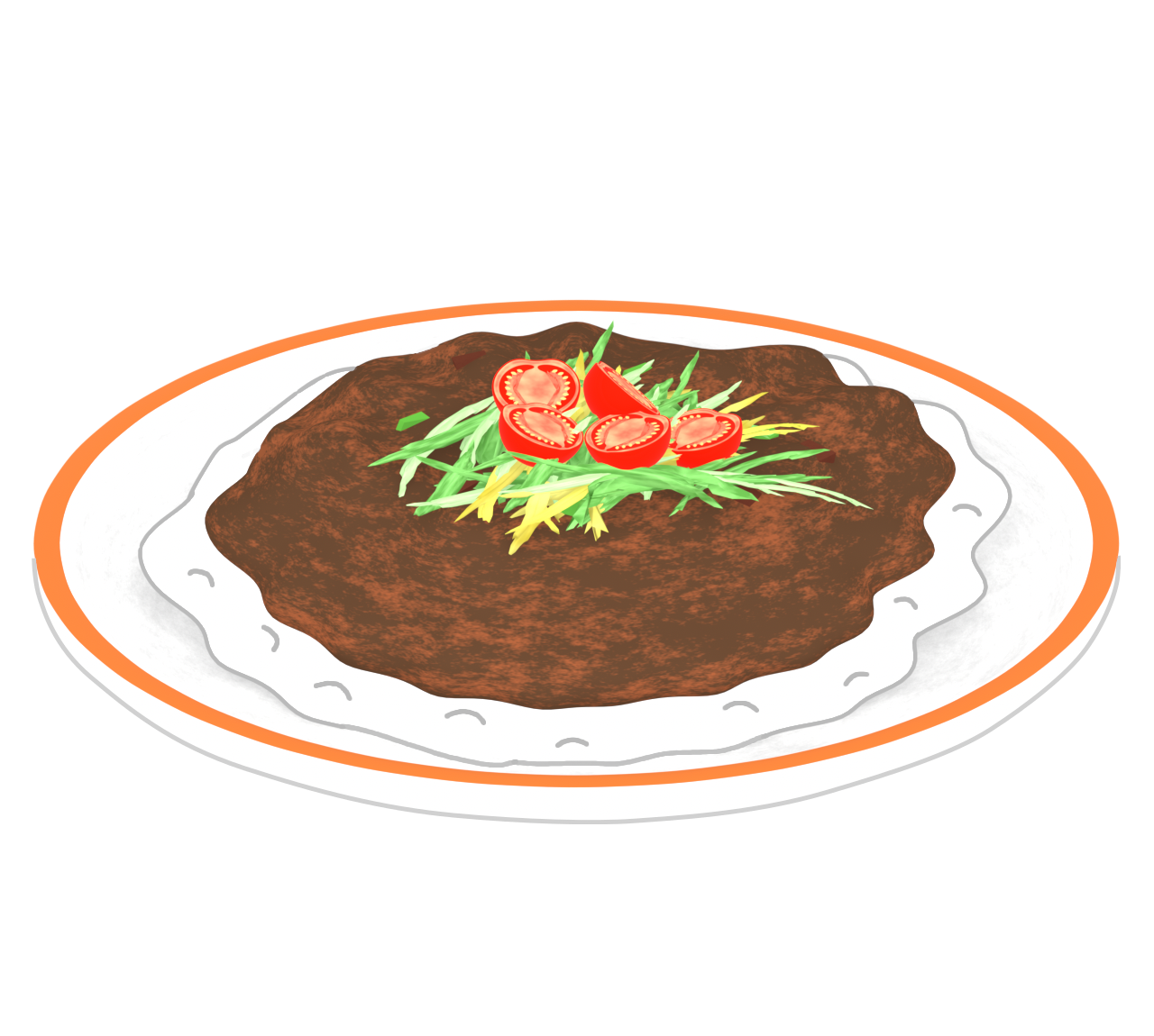 タコライスのイラスト