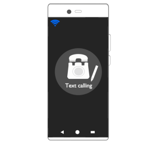 テキスト通話のイラスト