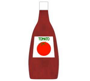 トマトケチャップのイラスト