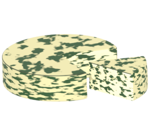 三角にカットしたブルーチーズのイラスト