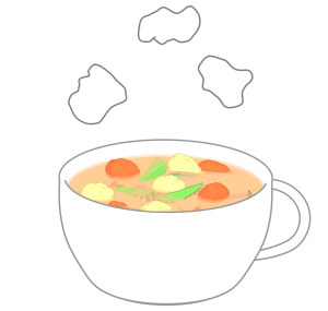 野菜スープのイラスト