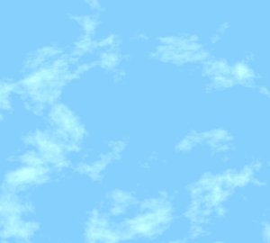 見上げる綺麗な空のイラスト