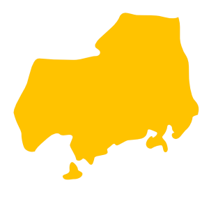 広島県 地図のイラスト