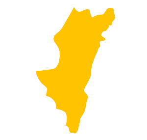 宮崎県 地図のイラスト