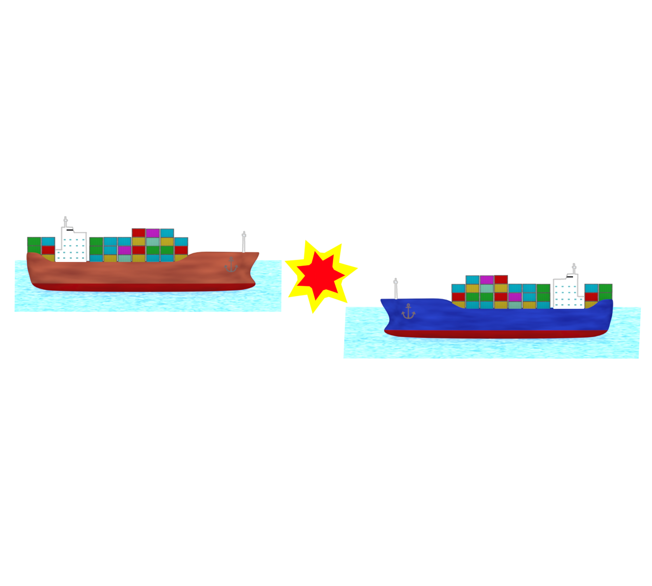貿易戦争のイラスト
