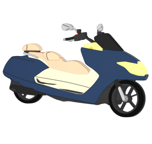 ビックスクーターのイラスト