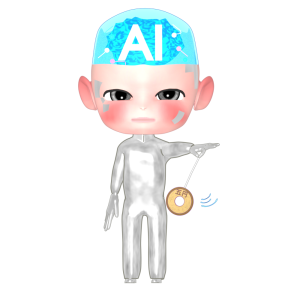 催眠術をかけるＡＩのイラスト