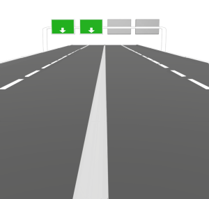 シンプルな高速道路のイラスト